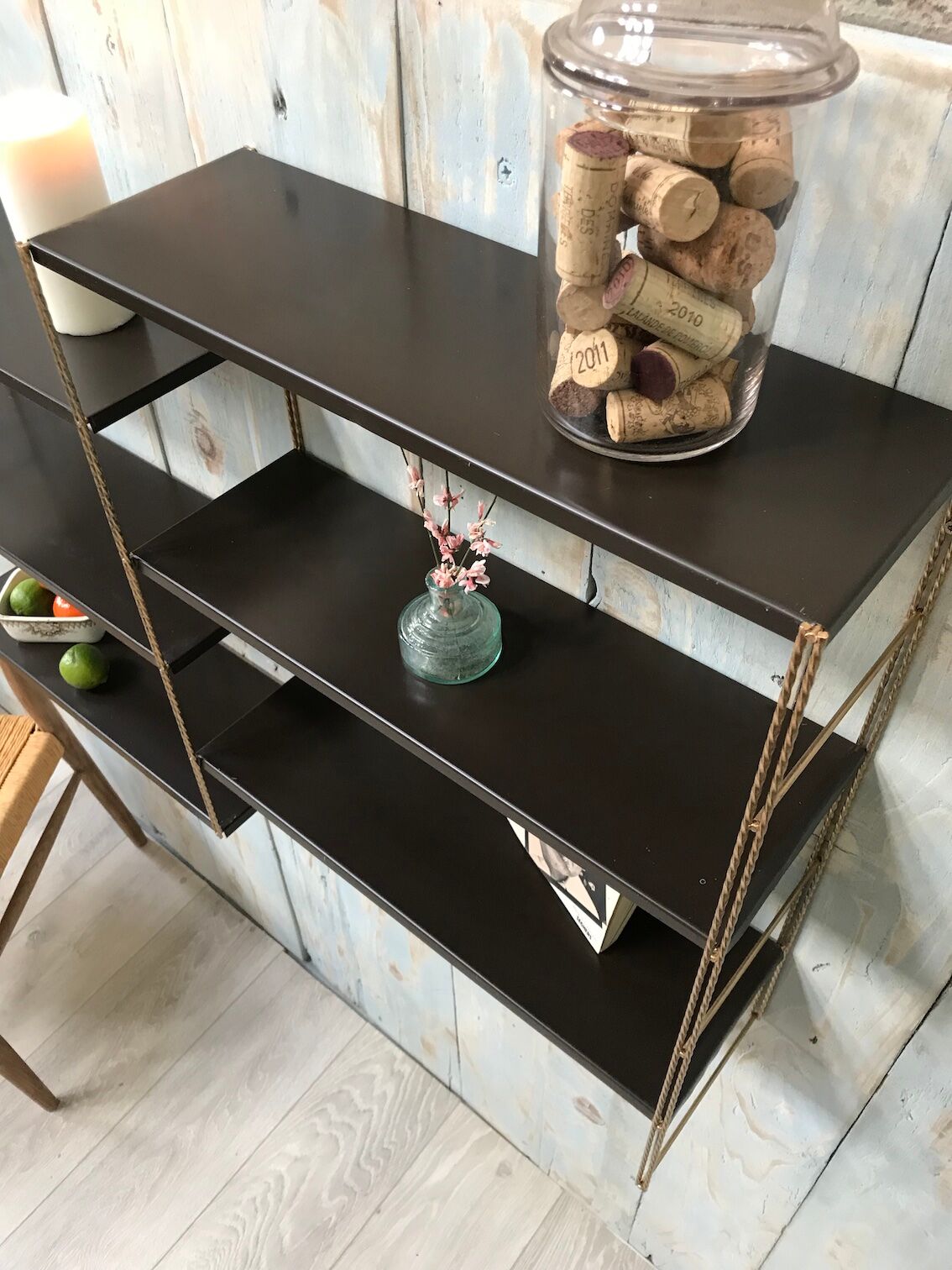 Metal thong shelf