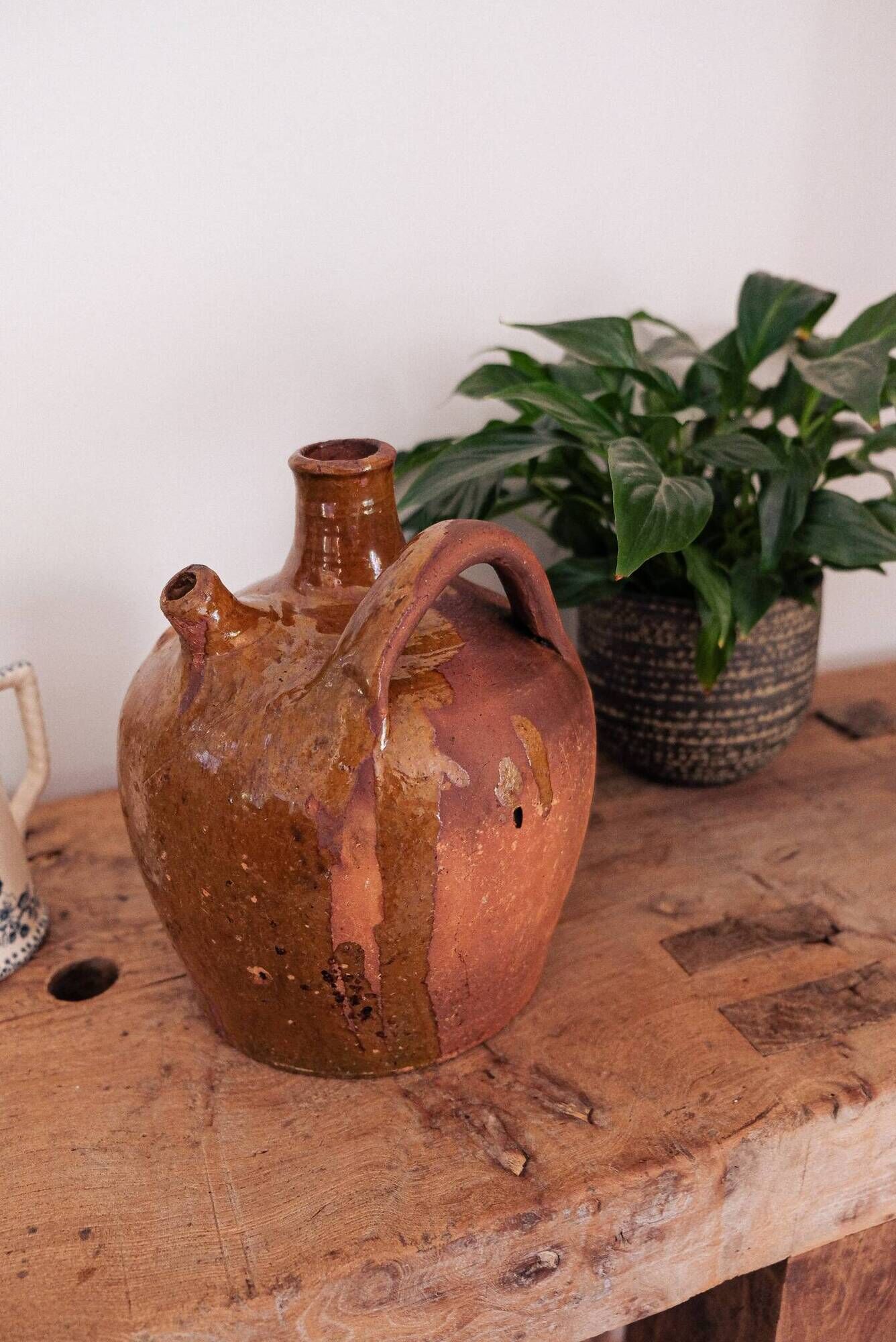 Cruche terre cuite vintage