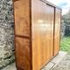 Wardrobe with 3 sliding doors in solid wood 1960