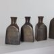 Vintage mid century Set of four triangular brass vases