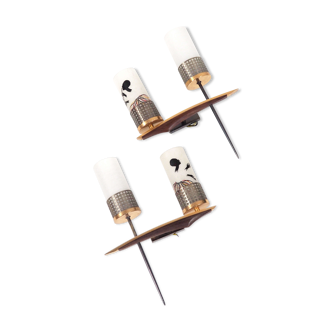 Pair of double wall light