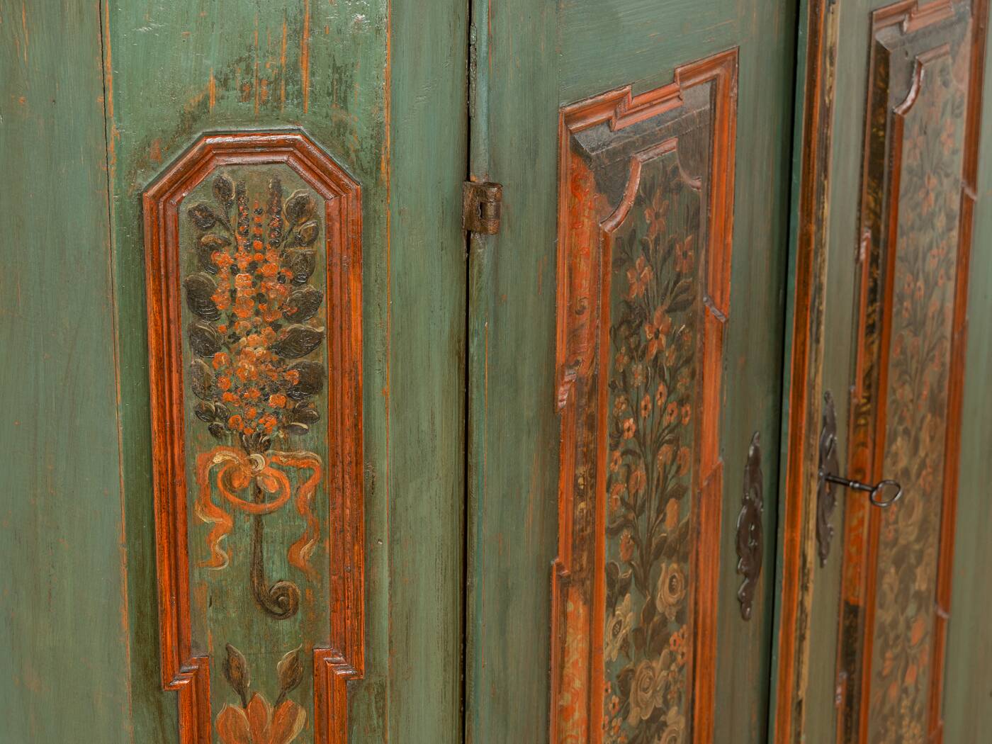 antique farmhouse cabinet, vintage
