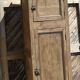 Bonnetiere / armoire étroite ancienne en chêne massif brut