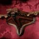 Antique trumeau with walnut mirrors, Italy 20th century
