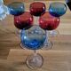 Six crystal wine glasses Val Saint Lambert model Saumur.