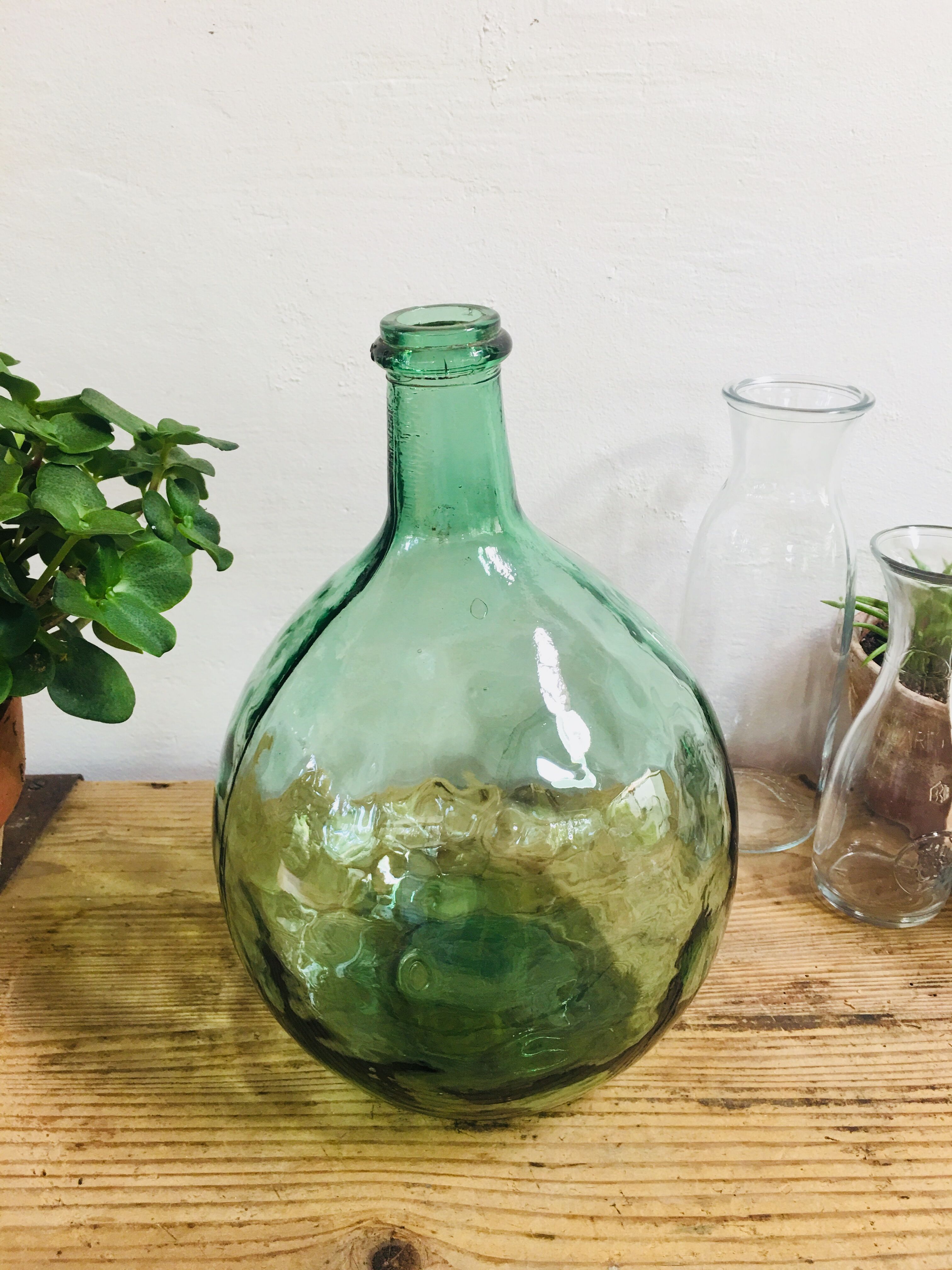 Green 5 liters demijohn