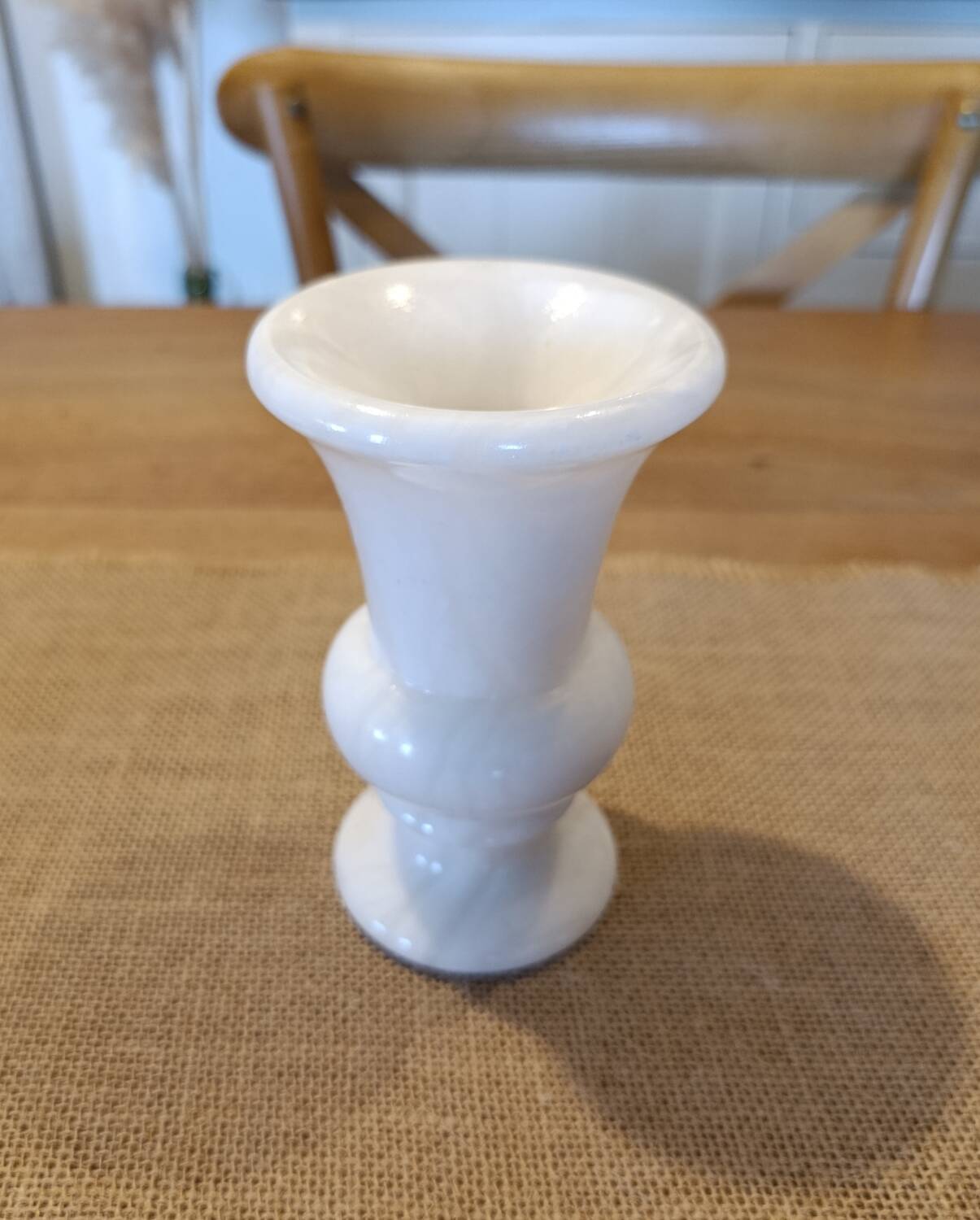 Alabaster candlestick