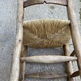 Pair of country straw chairs