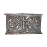 Silver metal box XIXeme