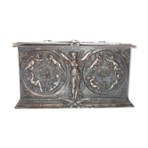Silver metal box XIXeme
