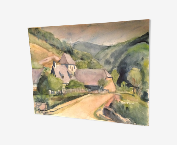 Aquarelle Fauviste Simone Fonfreide N°1