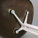 Charles & Ray Eames "La Fonda" Brown Fiberglass Chairs For Herman Miller