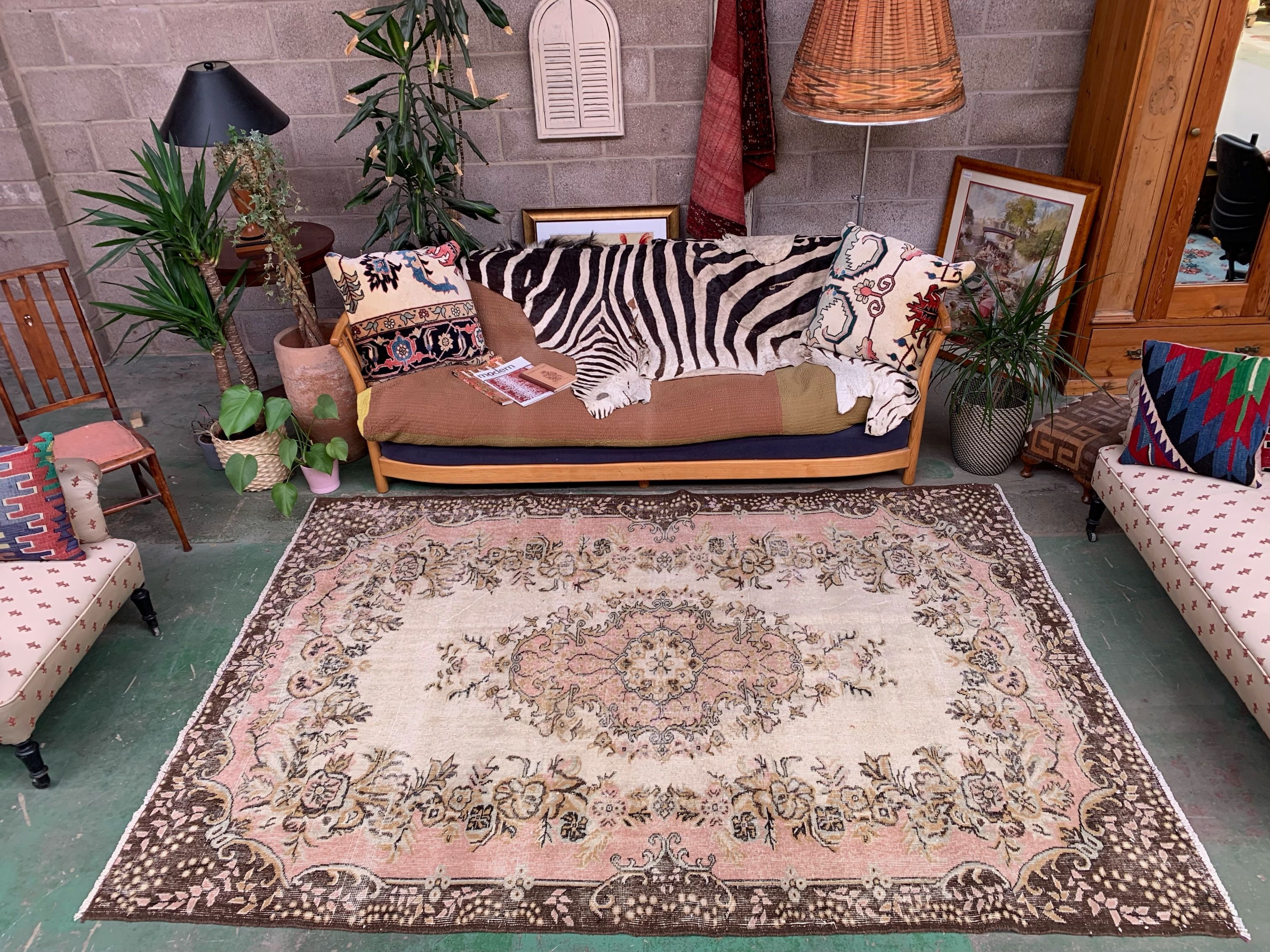 Vintage Turkish Rug 260x177 cm