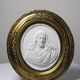 Religious wall medallion Christ plaster antique 19th century Louis XVI style 19th century