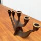 Vintage German brutalist metal candlestick by Dalbeck.