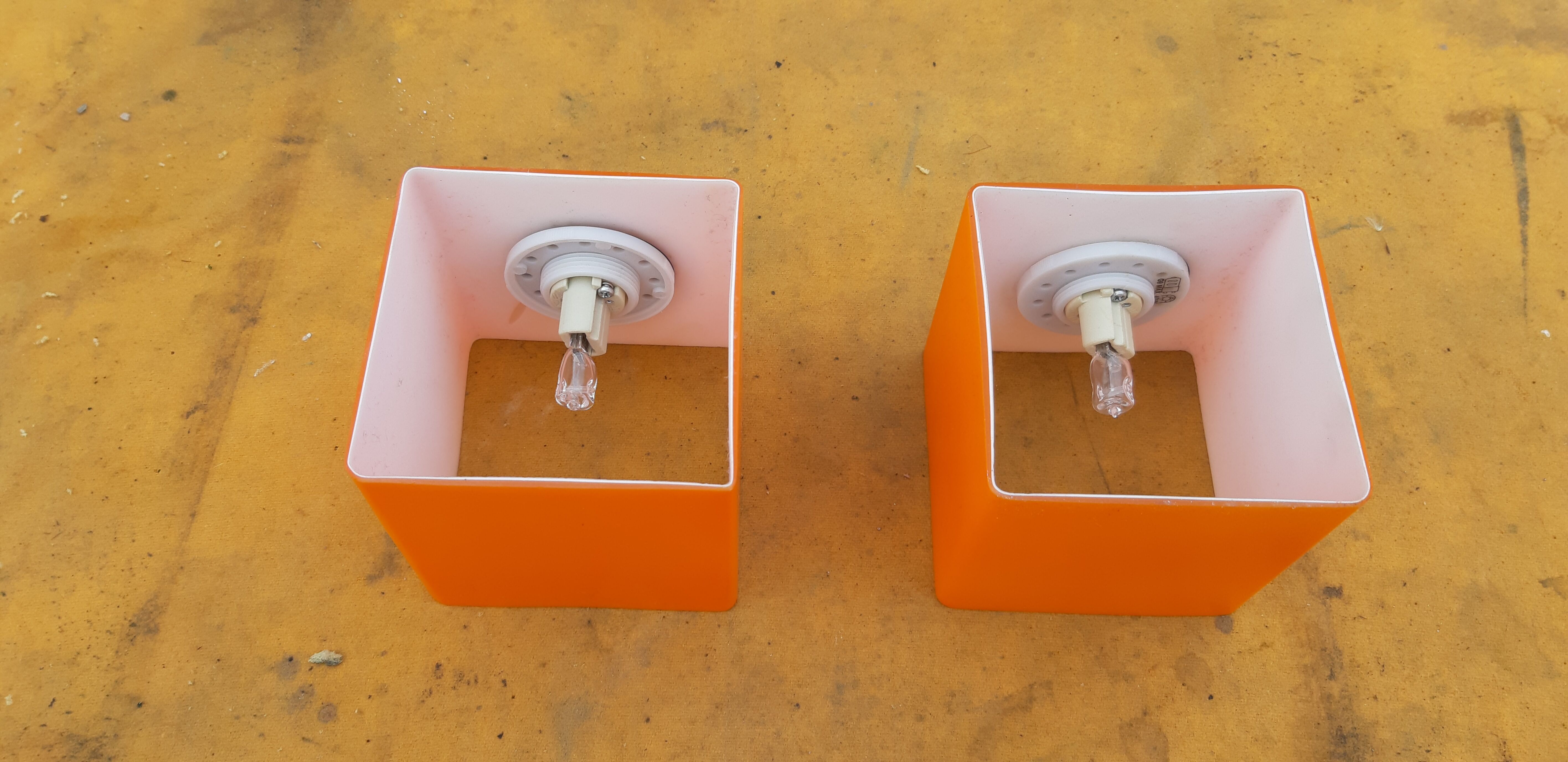 Pair of vintage wall lamps from the 70s