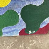 Abstract signed tree landscape