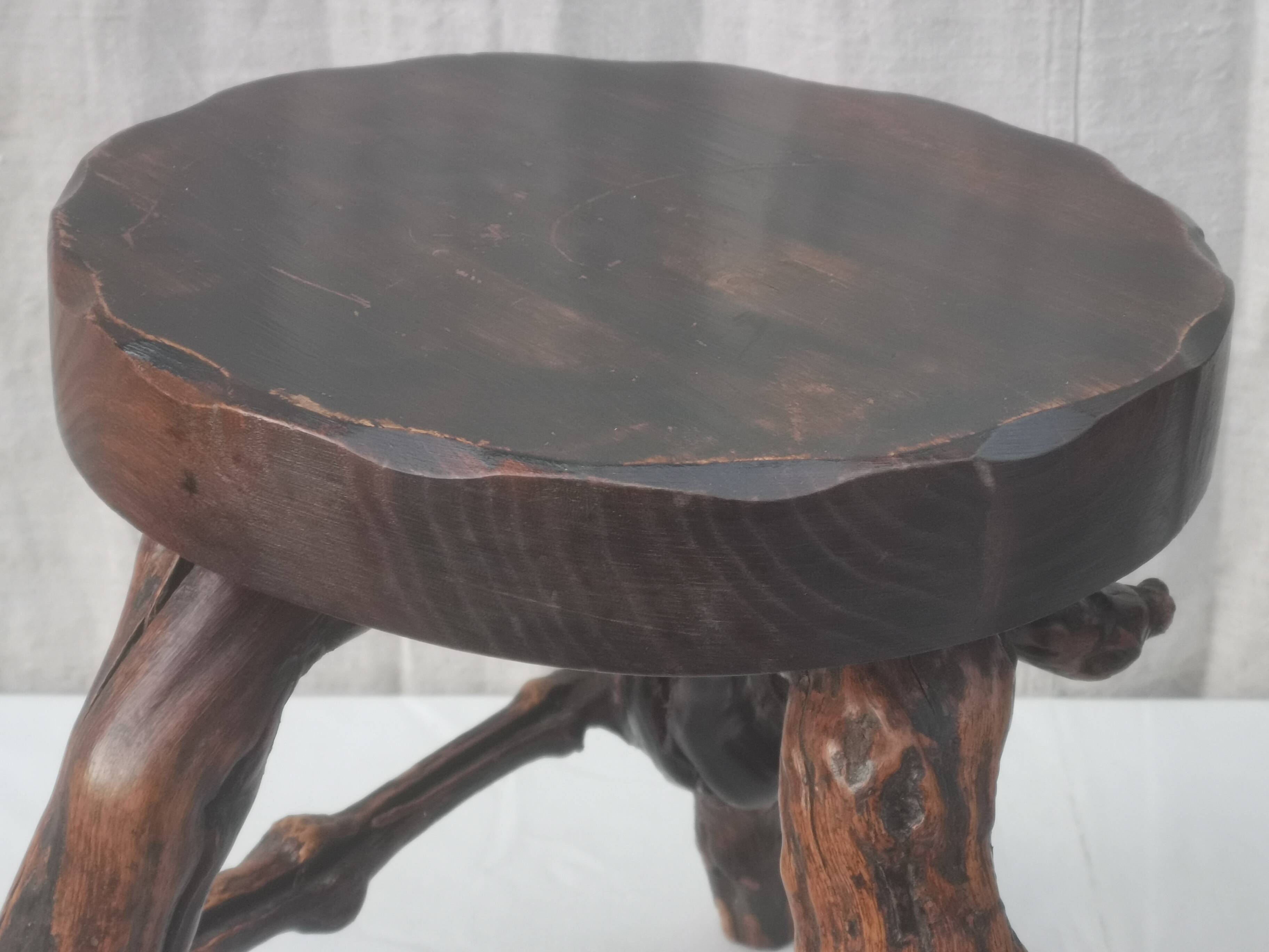 Pair of “brutalist” stools