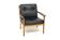 Scandinavian leather armchair, Bröderna Andersson, Sweden, 1960.