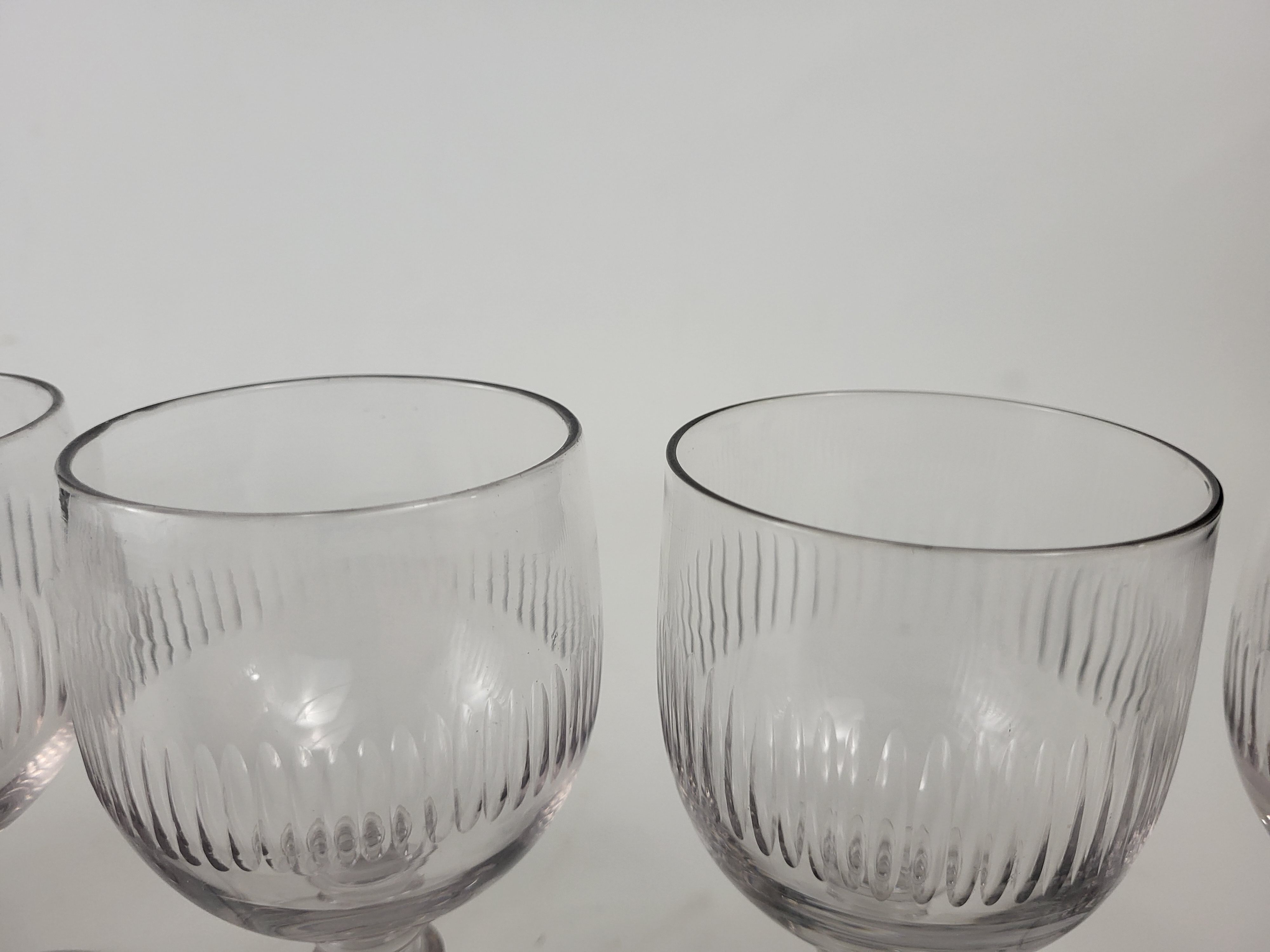 6 water glasses Cristallerie de Portieux XIXeme