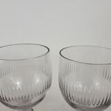 6 water glasses Cristallerie de Portieux XIXeme