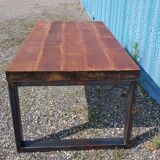 Industrial Wood-Metal Table