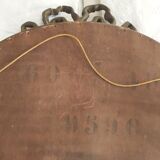 Louis XVI style oval beveled mirror