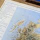 The British Isles, original map printed in 1879.