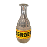 BERGER bistro advertising bottle carafe in glass