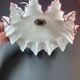 Old Suspension complete lampshade pleated glass wall lamp vintage ceiling lamp