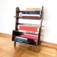 Handheld/carry-on bookcase, design A. Bocek for Krasna Jizba, Czechoslovakia, 1949