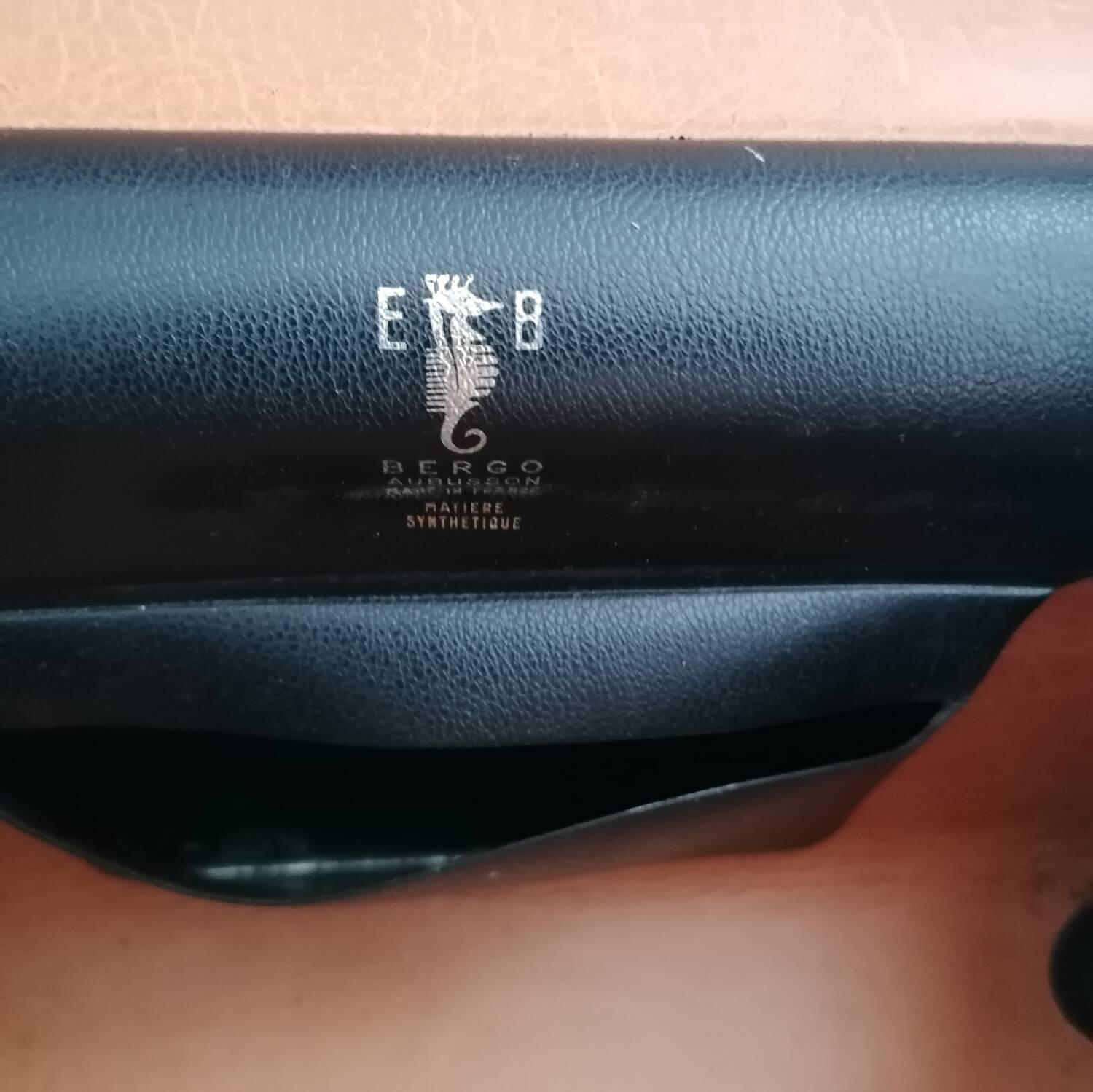 Vanity case old Bergo Aubusson black