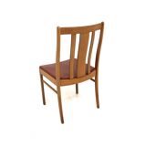 Set of 4 walnut chairs, Sweden, 1960