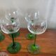 6 engraved wine glasses