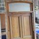 Solid oak entrance door 19th century