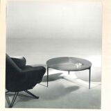 Osvaldo Borsani T61 round coffee table Tecno 1950s