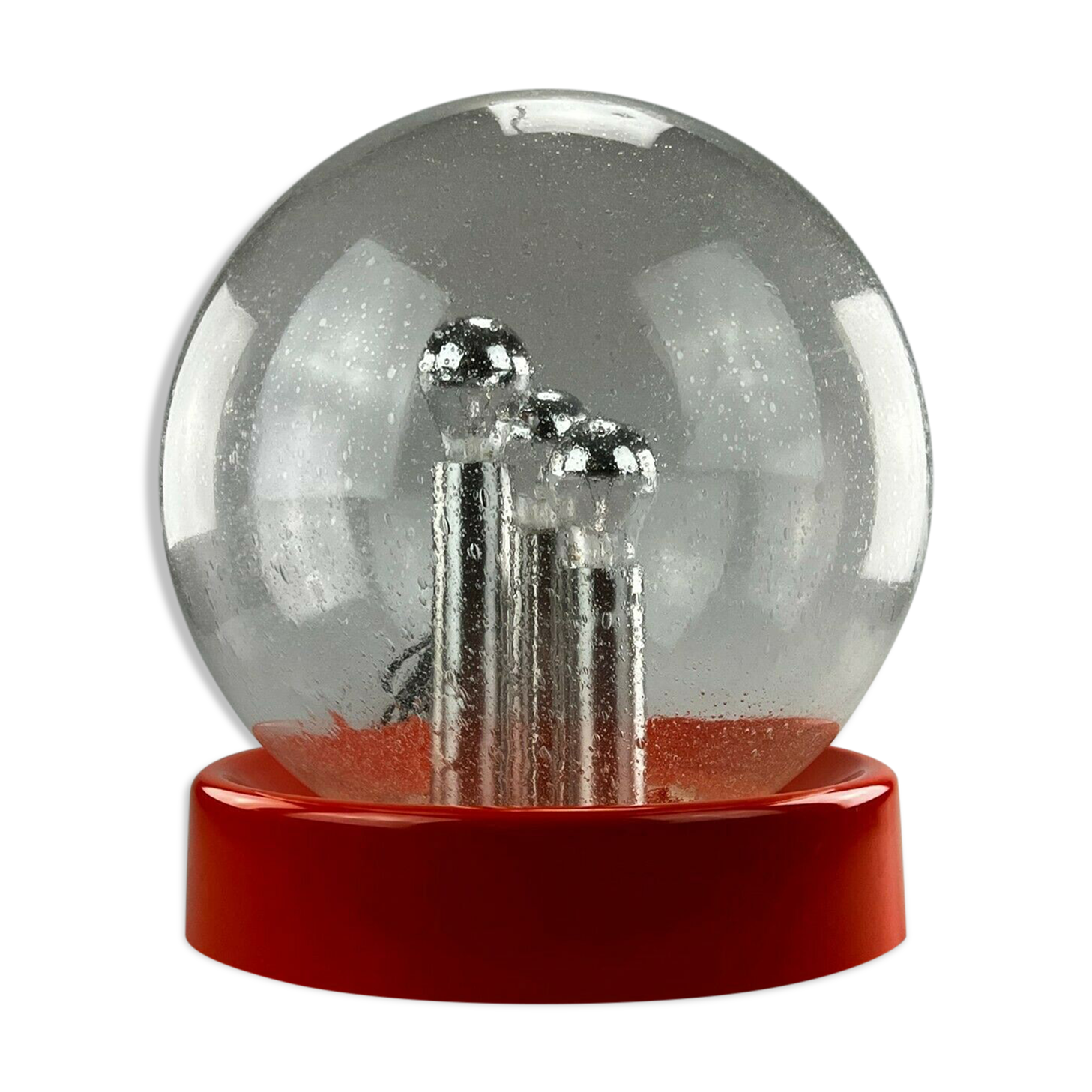 XXL 60s 70s ball lamp light table lamp space age design glass metal