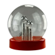 XXL 60s 70s ball lamp light table lamp space age design glass metal