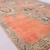 Vintage Handmade Moroccan Rug 213 x 363 cm - Peach Moroccan Rug Berber