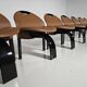 Set of 10 "Sail" dining chairs by Giovanni Offredi for Saporiti, 1973.