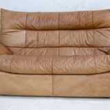 Sofa by Michel Ducaroy, leather, 1978. Model Dianthus. Edited by Ligne Roset.