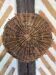 Old wicker tray wall decoration
