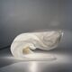 Murano blown shell shaped glass sculptural table lamp, La Murrina Italy 197