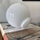 Globe ancien verre opaline blanc diamètre 15 cm pour lampe applique lustre