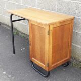 Boarding school desk, vintage, base metal
