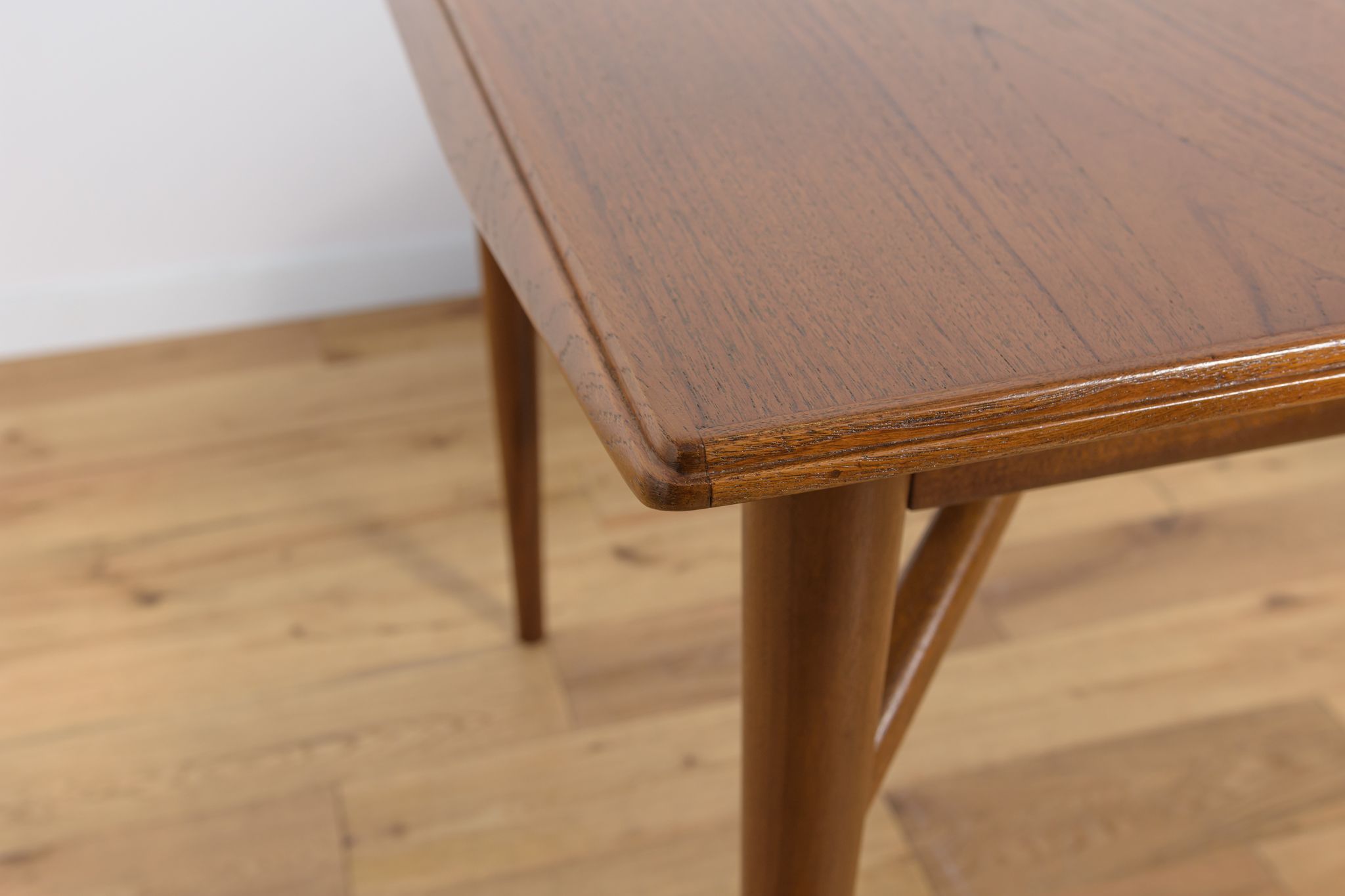 Table à manger en teck extensible du milieu du siècle Everest, années 1960