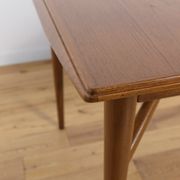 Table à manger en teck extensible du milieu du siècle Everest, années 1960