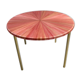 Table basse marqueterie de paille