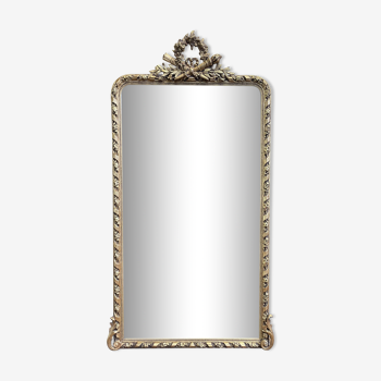 Miroir époque Napoléon III à la feuille d’or