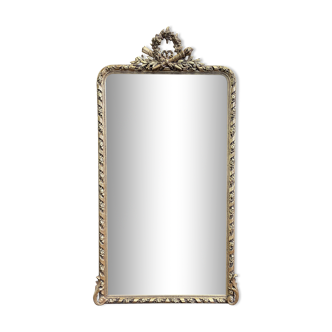 Miroir époque Napoléon III à la feuille d’or